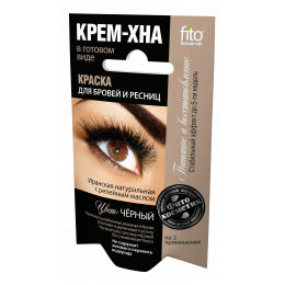 Краска для бровей и ресниц Фитокосметик Крем-хна цвет черный (на 2 применения), 10 г. Краска для бровей и ресниц Фитокосметик Крем-хна цвет черный (на 2 применения), 10 г.