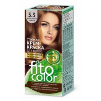 Крем-краска стойкая для волос Fitocolor цвета золотистый каштан Крем-краска стойкая для волос Fitocolor цвета золотистый каштан