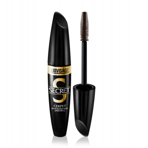 Тушь для ресниц LUX visage СЕКРЕТ коричневая, 12гр