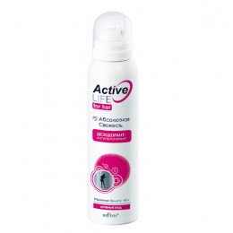 Дезодорант-антиперспирант для женщин Белита ACTIVE LIFE Абсолютная свежесть 150 мл 0,14 кг Дезодорант-антиперспирант для женщин Белита ACTIVE LIFE Абсолютная свежесть 150 мл 0,14 кг