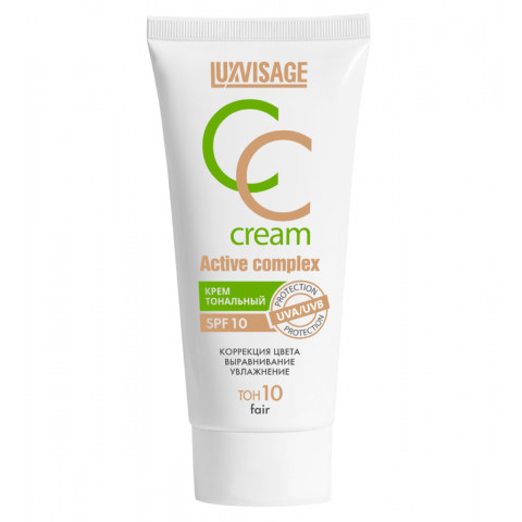 Крем Luxvisage тональный 35 г CC Active complex SPF 10 тон 10 fair